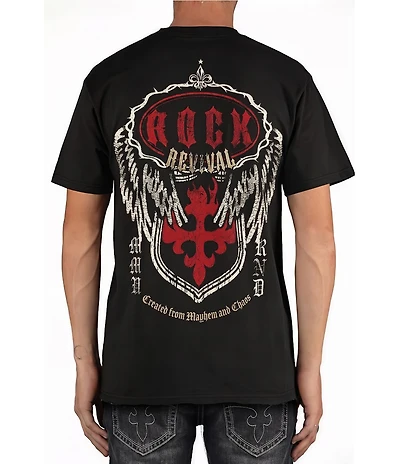 Rock Revival Short Sleeve Logan Wings T-Shirt