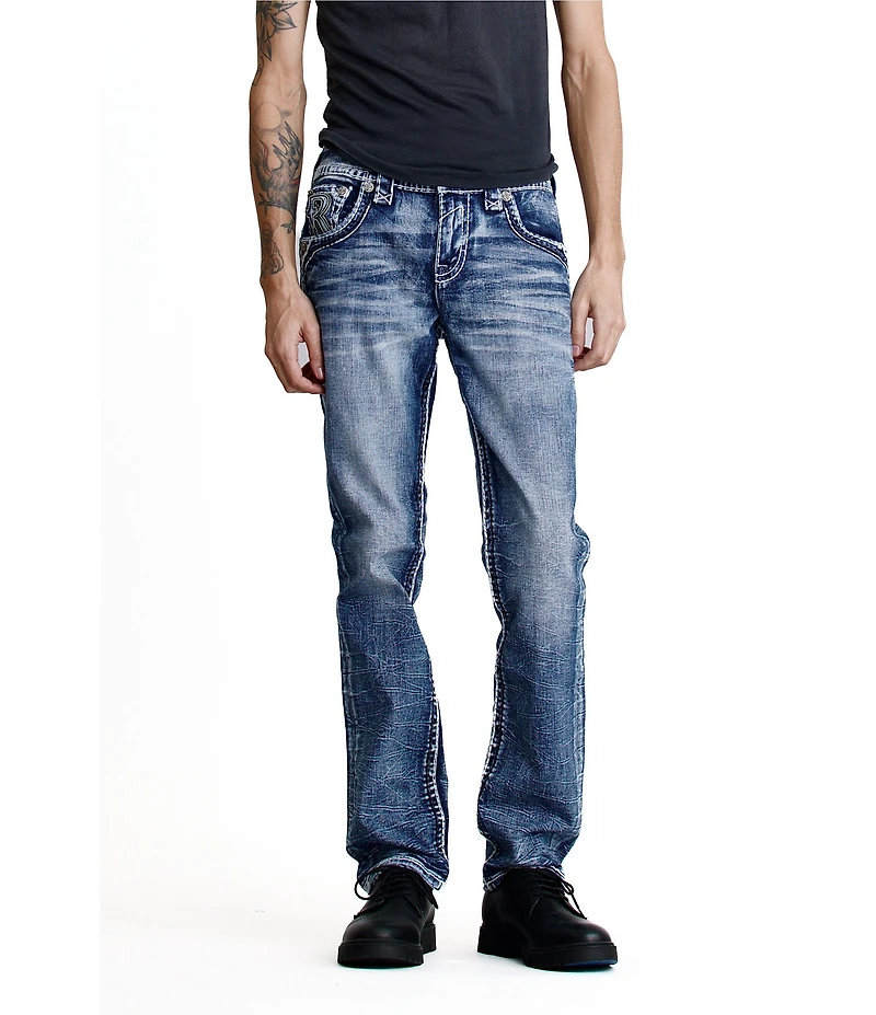 Rock Revival 32#double; Straight Remington Bootcut Jeans