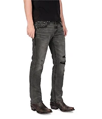 Rock Revival Ted Signature Winged Fleur-De-Lis-Embroidered Alternate Straight Leg Jeans