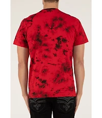 Rock Revival Tie-Dye Wreath-Embroidered Short Sleeve T-Shirt