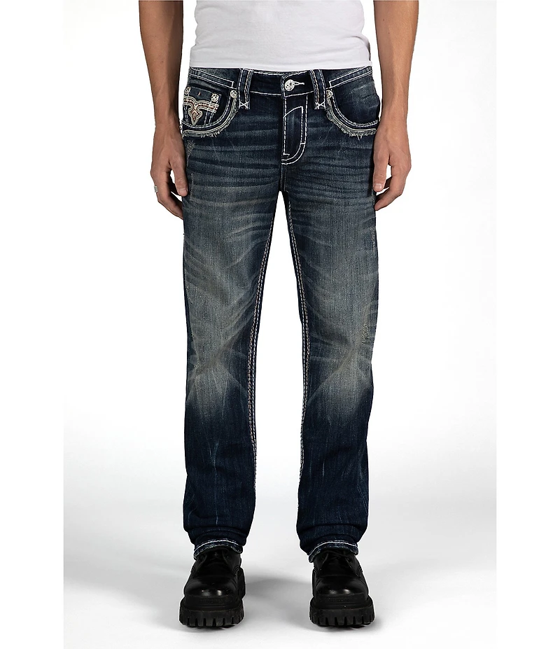 Rock Revival Tristan 32#double; Straight Leg 5-Pocket Jeans