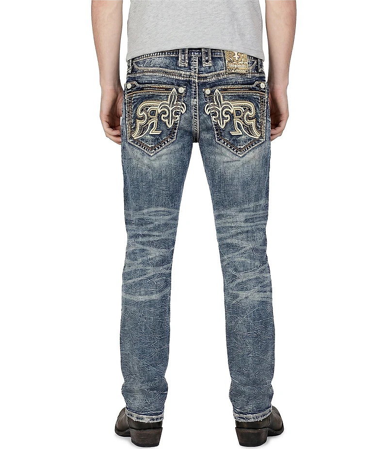 Rock Revival Zayn Straight Leg Destructed Jeans