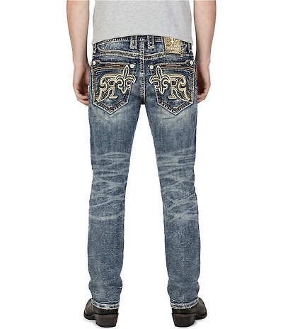 Rock Revival Zayn Straight Leg Destructed Jeans