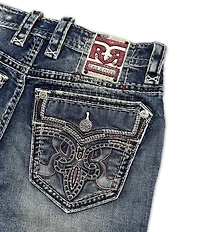 Rock Revival Zinfandel Deep Toned Medium Wash 14#double; Inseam Denim Shorts
