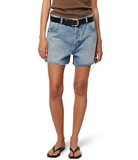 Rolla's 90's Relaxed Mid Rise Raw Hem Denim Shorts
