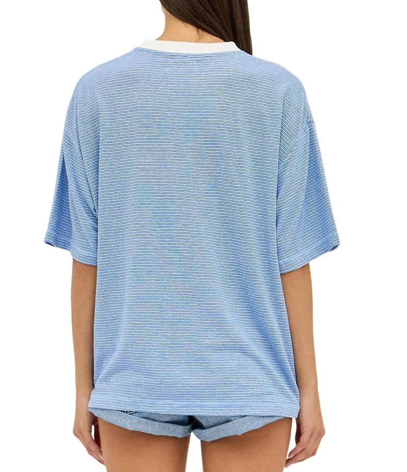 Rolla's Big City Striped Crew Neck Short Sleeve Tee