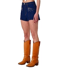 Rolla's Dusters Deco Shimmer High Rise Denim Short