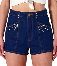 Rolla's Dusters Deco Shimmer High Rise Denim Short
