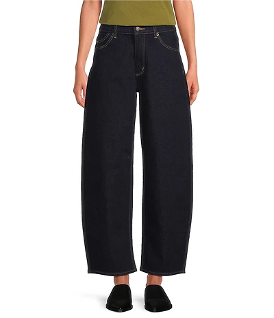 Rolla's Gigi Barrel Ava Mid Rise Wide Leg Jeans