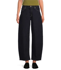 Rolla's Gigi Barrel Ava Mid Rise Wide Leg Jeans