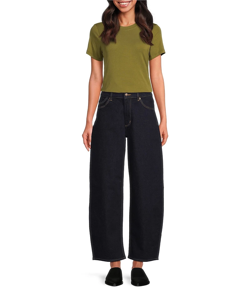 Rolla's Gigi Barrel Ava Mid Rise Wide Leg Jeans