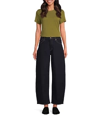 Rolla's Gigi Barrel Ava Mid Rise Wide Leg Jeans