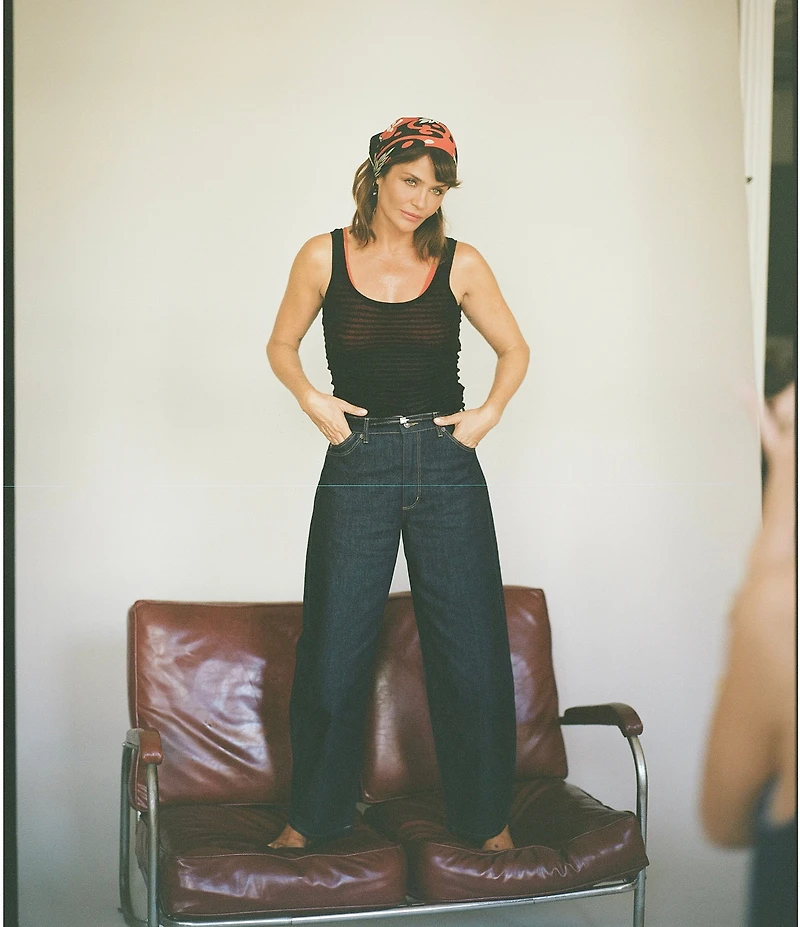 Rolla's Gigi Barrel Ava Mid Rise Wide Leg Jeans