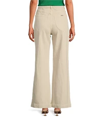 Rolla's High Rise Sailor Comfort Off White Wide Leg Jeans