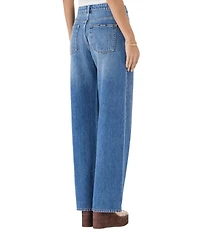 Rolla's Kate Baggy Mid Rise Relaxed Wide Straight Leg Jeans