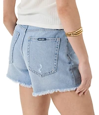Rolla's Lou Mid-Rise Sunshine Blue Denim Shorts