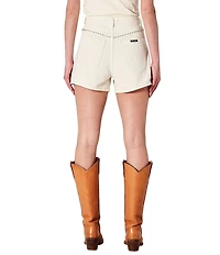 Rolla's Mirage High-Rise Cream Sparkle Shorts