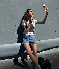 Rolla's Mirage Jenna High Rise Denim Shorts