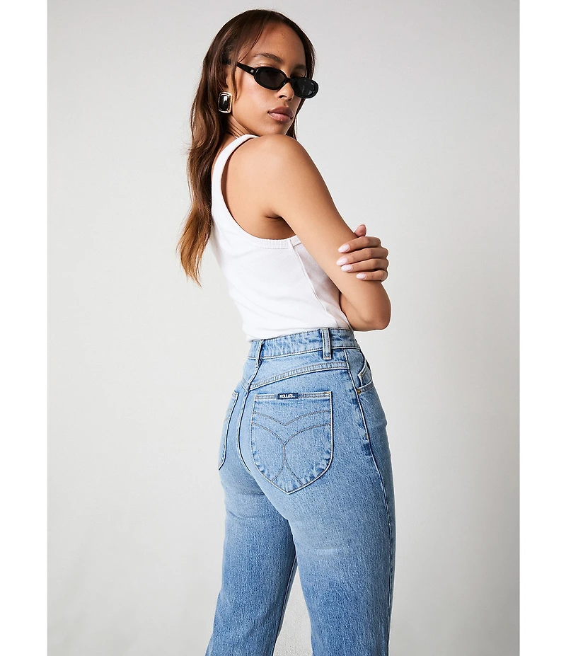 Rolla's Original Straight Denim High Rise Jeans