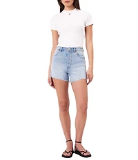 Rolla's Original Sunshine Blue High Rise Denim Shorts