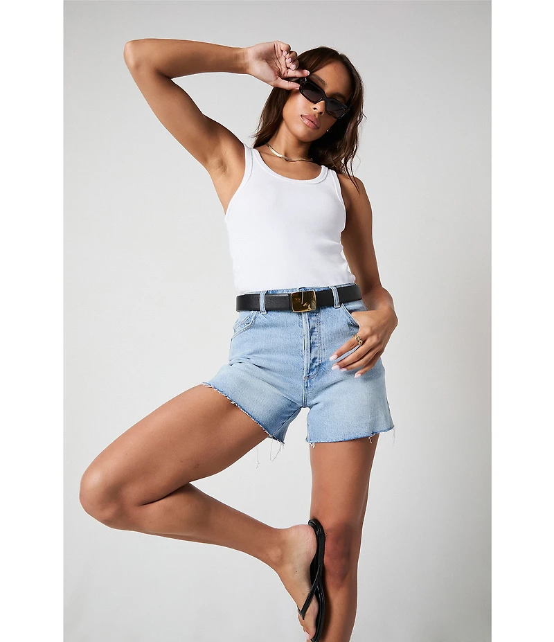 Rolla's Original Sunshine Blue High Rise Denim Shorts