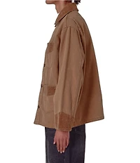 Rolla's Patch Pocket Button Front Long Sleeve Denim Barn Jacket