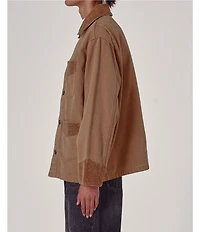 Rolla's Patch Pocket Button Front Long Sleeve Denim Barn Jacket