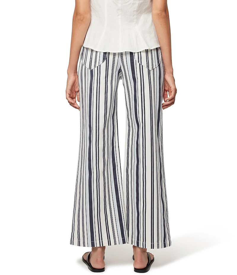Rolla's Sailor Stripe Denim High Rise Wide Flare Leg Jeans