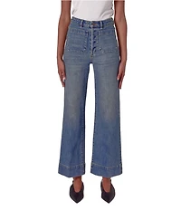 Rolla's Sailor Super High Rise Wide Leg Patch Pocket Jeans