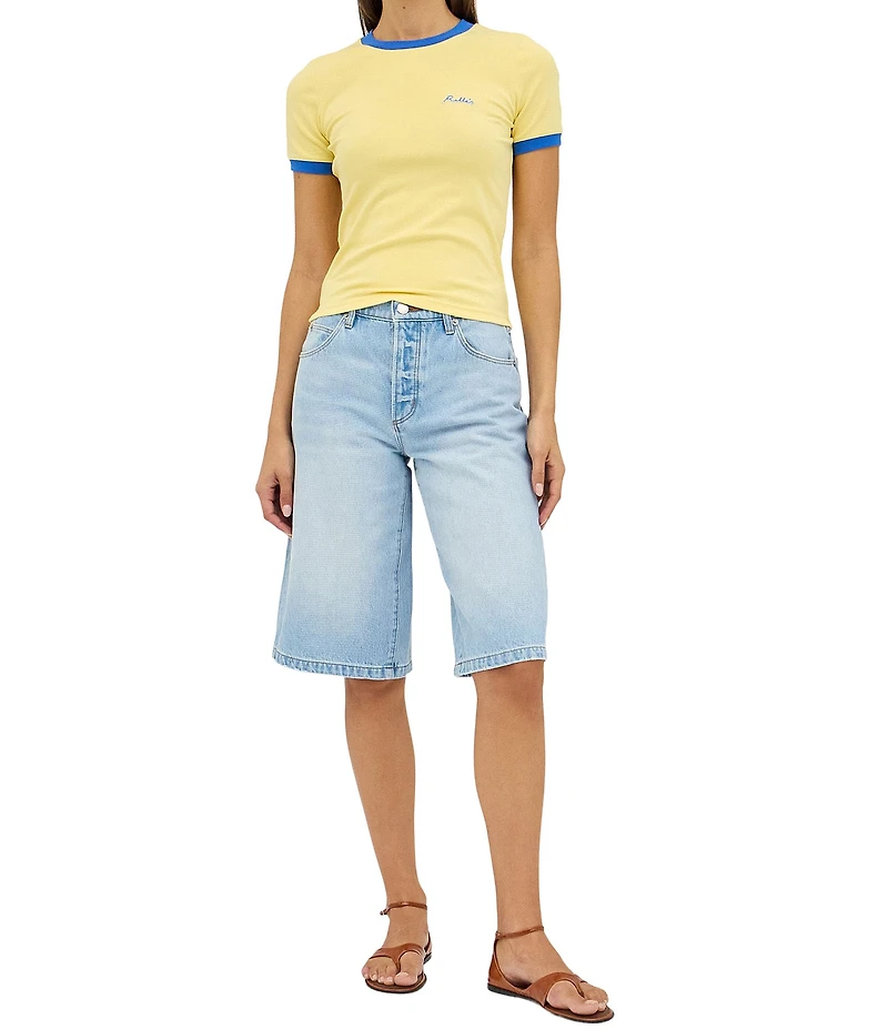 Rolla's Script Ringer Round Neck Short Sleeve Tee