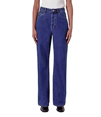 Rolla's Stevie Relaxed Stonewash High Rise Straight Leg Denim Jeans