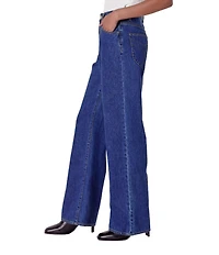 Rolla's Stevie Relaxed Stonewash High Rise Straight Leg Denim Jeans