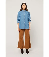 Rolla's Tomboy Mid Rise Flare Teddy Corduroy Pants