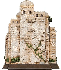 Roman 11#double; Lighted Nativity in Town Scene Decor