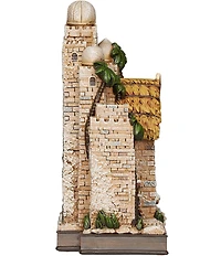 Roman 11#double; Lighted Nativity in Town Scene Decor