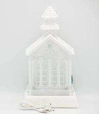 Roman 11.5 H Lighted Swirl Glittering Church Decor