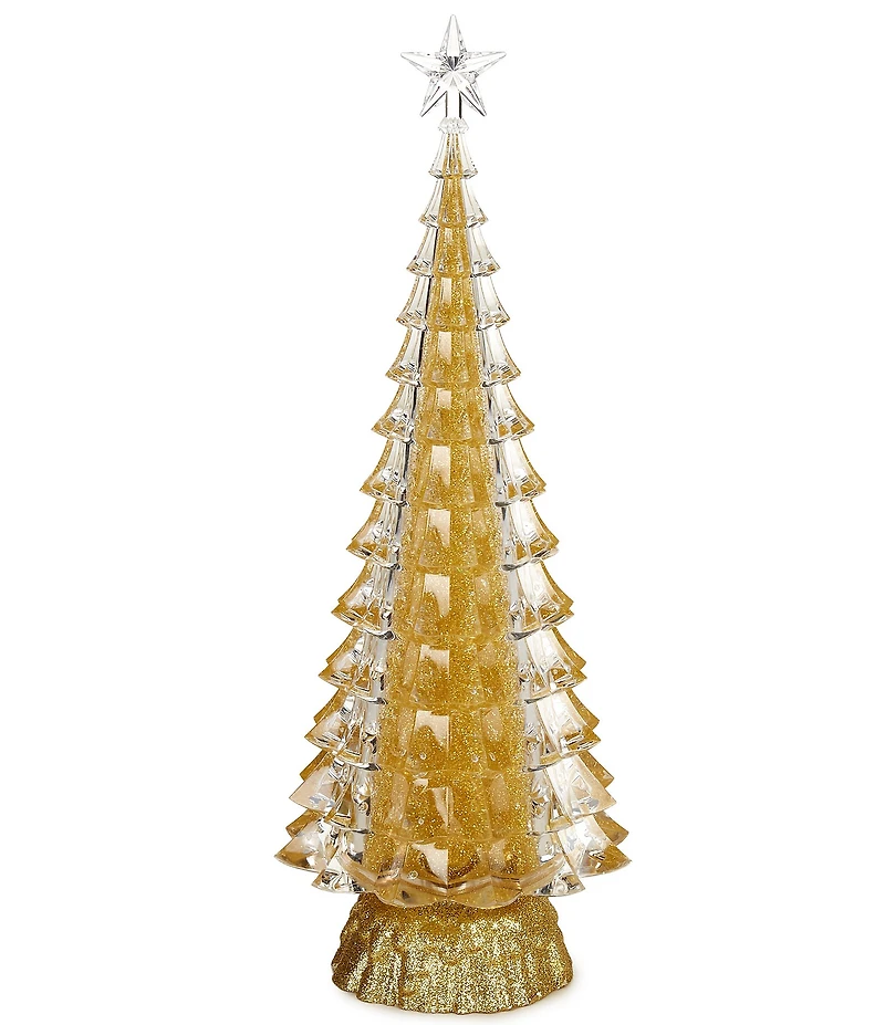 Roman 15#double; Lighted Swirl Tree Gold Decor