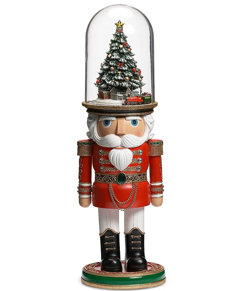 Roman 2-ft. Lighted Musical Nutcracker with Rotating Train Figurine