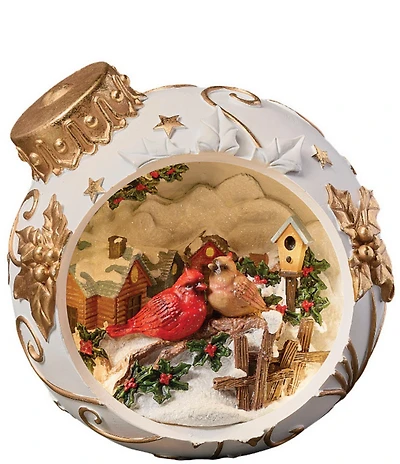 Roman 8#double; LED Lighted Ornament Cardinal Decor
