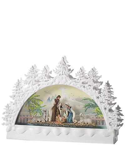 Roman 9h LED Swirl Nativity