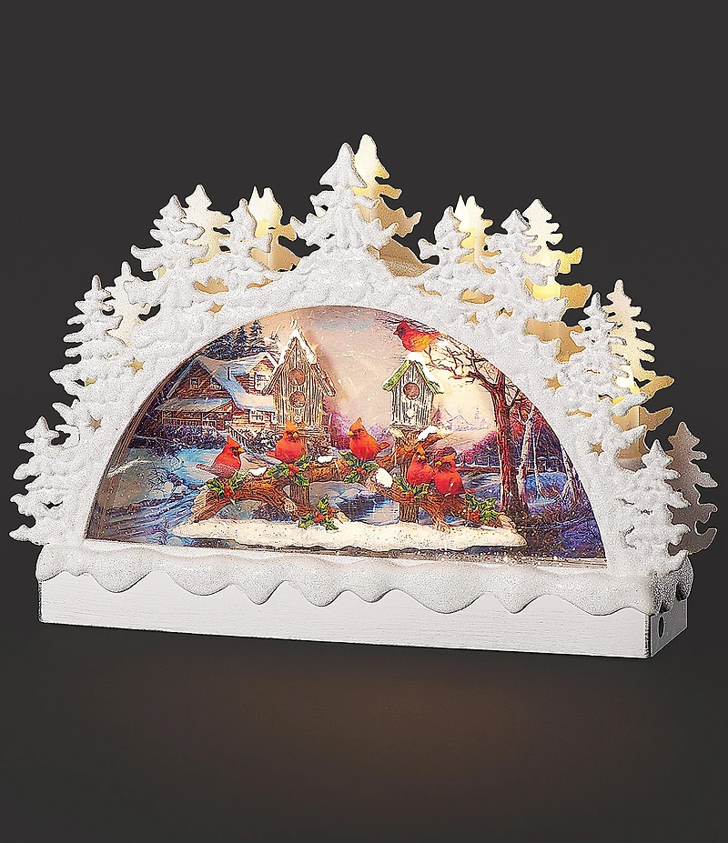Roman Confetti Lites 9#double; LED Swirl Cardinal Arch