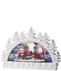 Roman Confetti Lites 9#double; LED Swirl Cardinal Arch