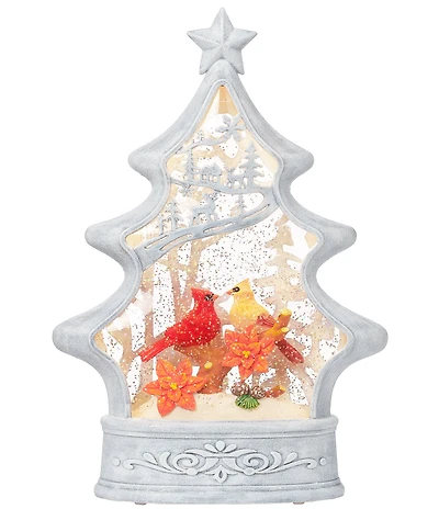 Roman Confetti Lites Collection Cardinals Glitter Swirl Light Up Christmas Tree