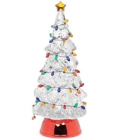 Roman Confetti Lites Collection Lighted Multi-Colored Bulbs Swirl Tree