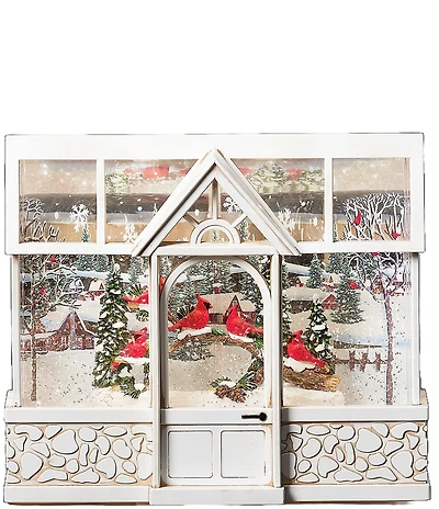 Roman Confetti Lites LED Lighted Swirl Cardinal Greenhouse