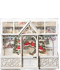 Roman Confetti Lites LED Lighted Swirl Cardinal Greenhouse
