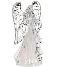 Roman Lighted Angel Holding Dove Figurine