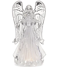 Roman Lighted Angel Holding Dove Figurine