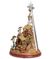 Roman Lighted Musical Nativity with Star on Top Decor, 18#double;H
