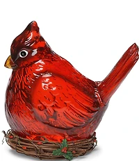 Roman Lighted Swirl Cardinal Figurine